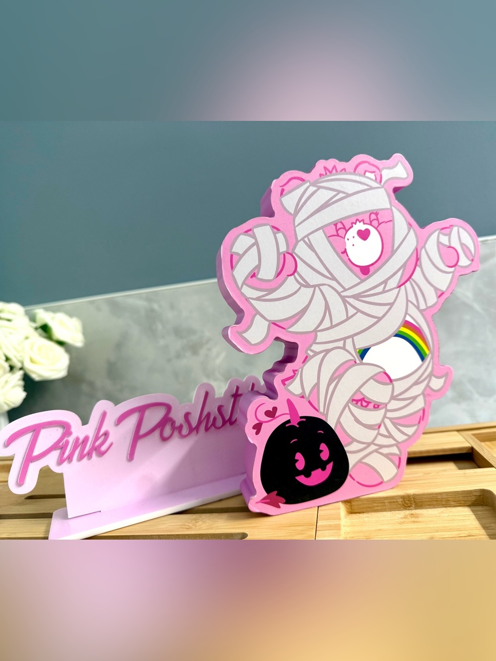 Care Bear Mummy Halloween Figure - Picture 6 of 6